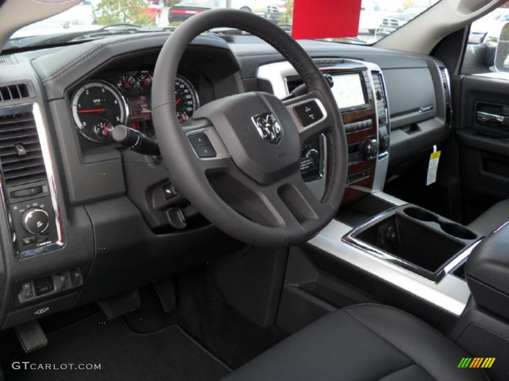 Dark Slate Gray Interior 2011 Dodge Ram 3500 HD Laramie Crew Cab 4x4 Dually Photo #39359224