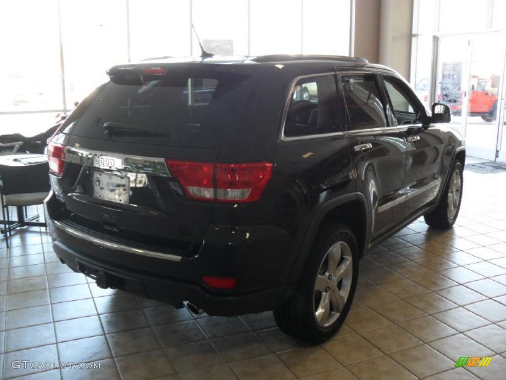 2011 Grand Cherokee Limited 4x4 - Brilliant Black Crystal Pearl / Black/Light Frost Beige photo #4