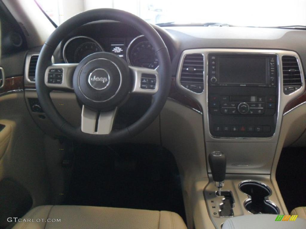 2011 Jeep Grand Cherokee Limited 4x4 Black/Light Frost Beige Dashboard Photo #39360440