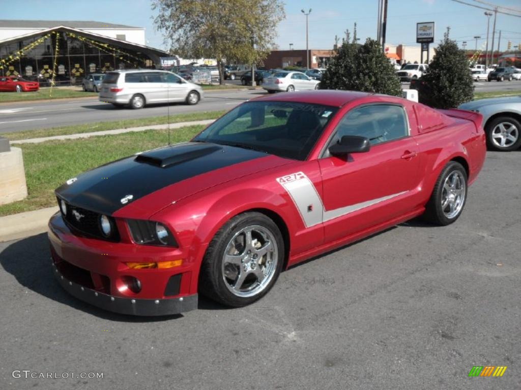 2008 Mustang Roush 427R Coupe - Dark Candy Apple Red / Charcoal Black/Dove photo #1