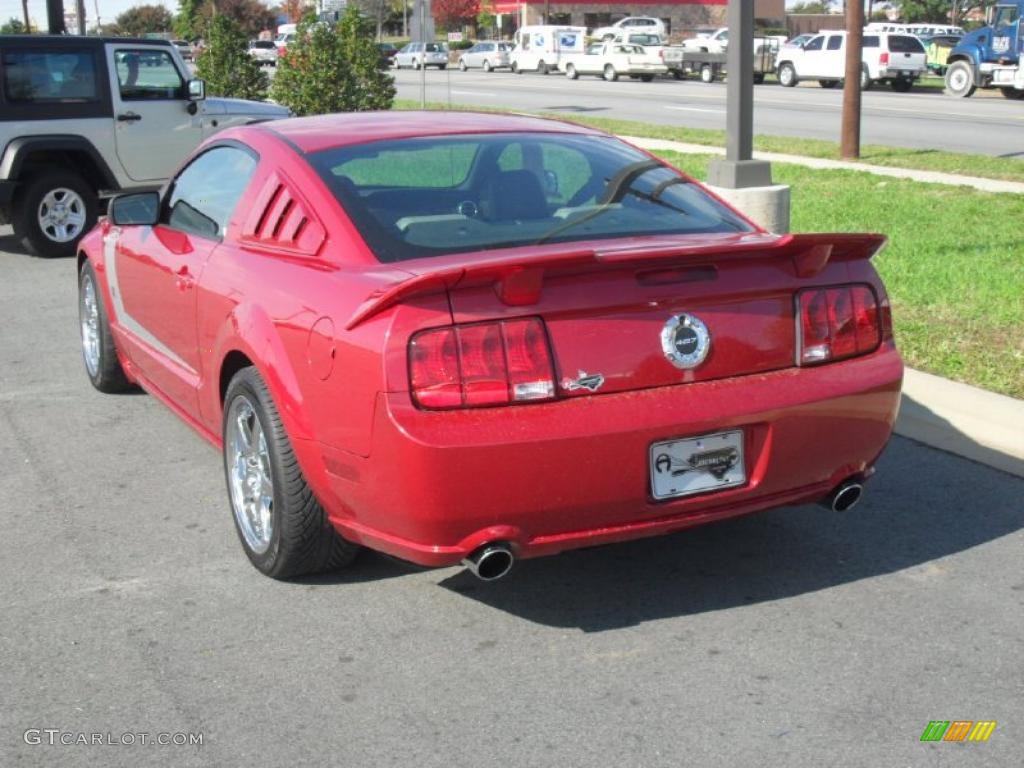 Dark candy apple red 2008 ford mustang shelby gt500 #6