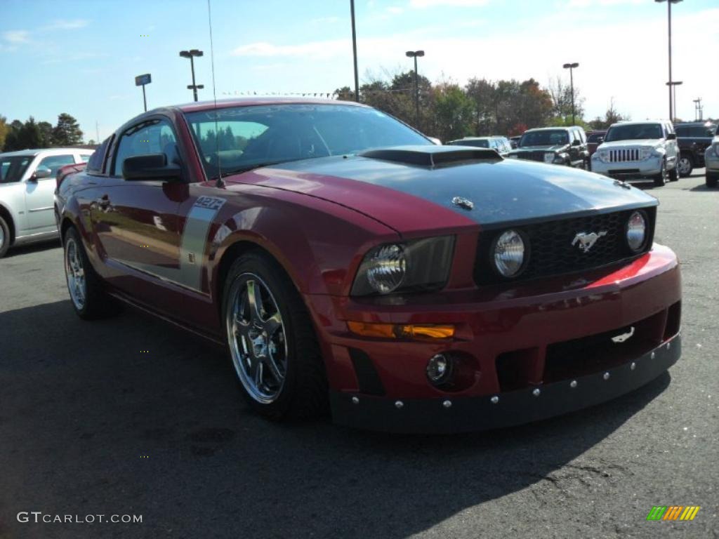 2008 Mustang Roush 427R Coupe - Dark Candy Apple Red / Charcoal Black/Dove photo #5