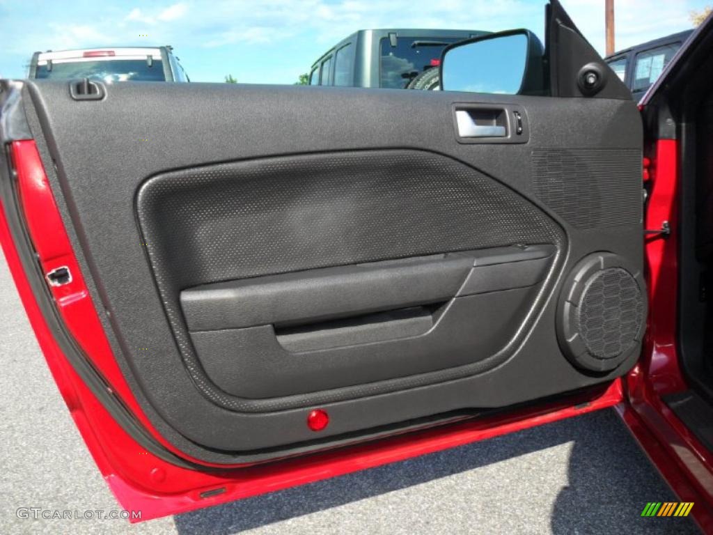 2008 Ford Mustang Roush 427R Coupe Charcoal Black/Dove Door Panel Photo #39361116