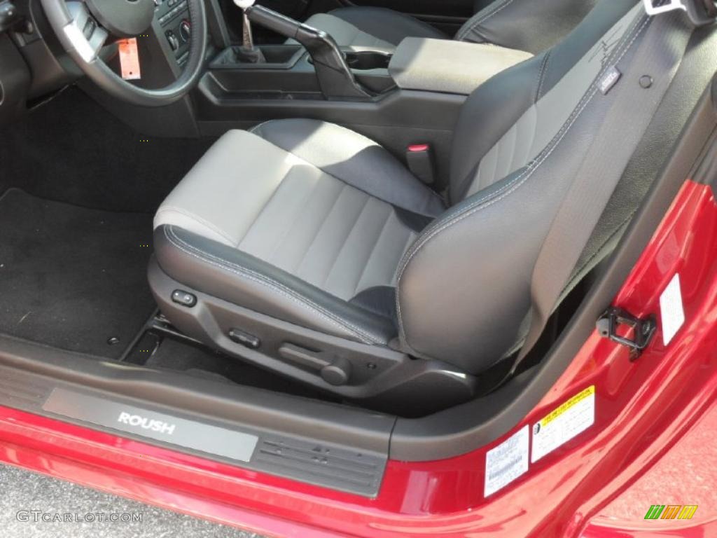 Charcoal Black/Dove Interior 2008 Ford Mustang Roush 427R Coupe Photo #39361152