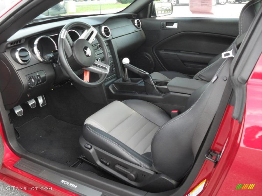 Charcoal Black/Dove Interior 2008 Ford Mustang Roush 427R Coupe Photo #39361328