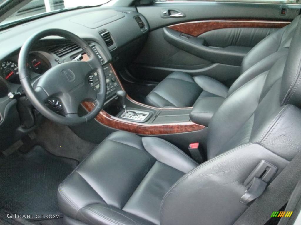Ebony Black Interior 2001 Acura CL 3.2 Photo #39362476