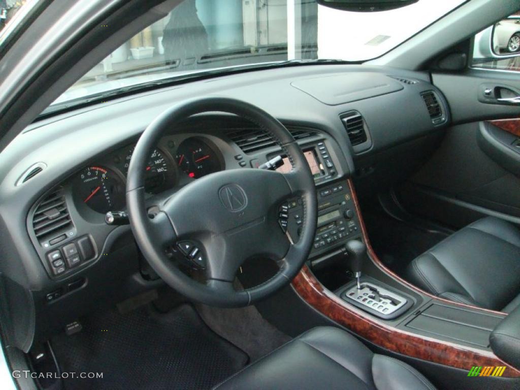 Ebony Black Interior 2001 Acura CL 3.2 Photo #39362492