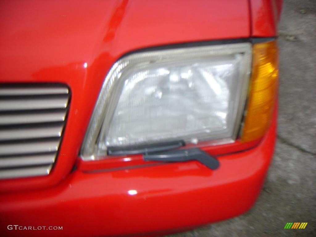 1990 SL Class 500 SL Roadster - Signal Red / Palomino photo #5