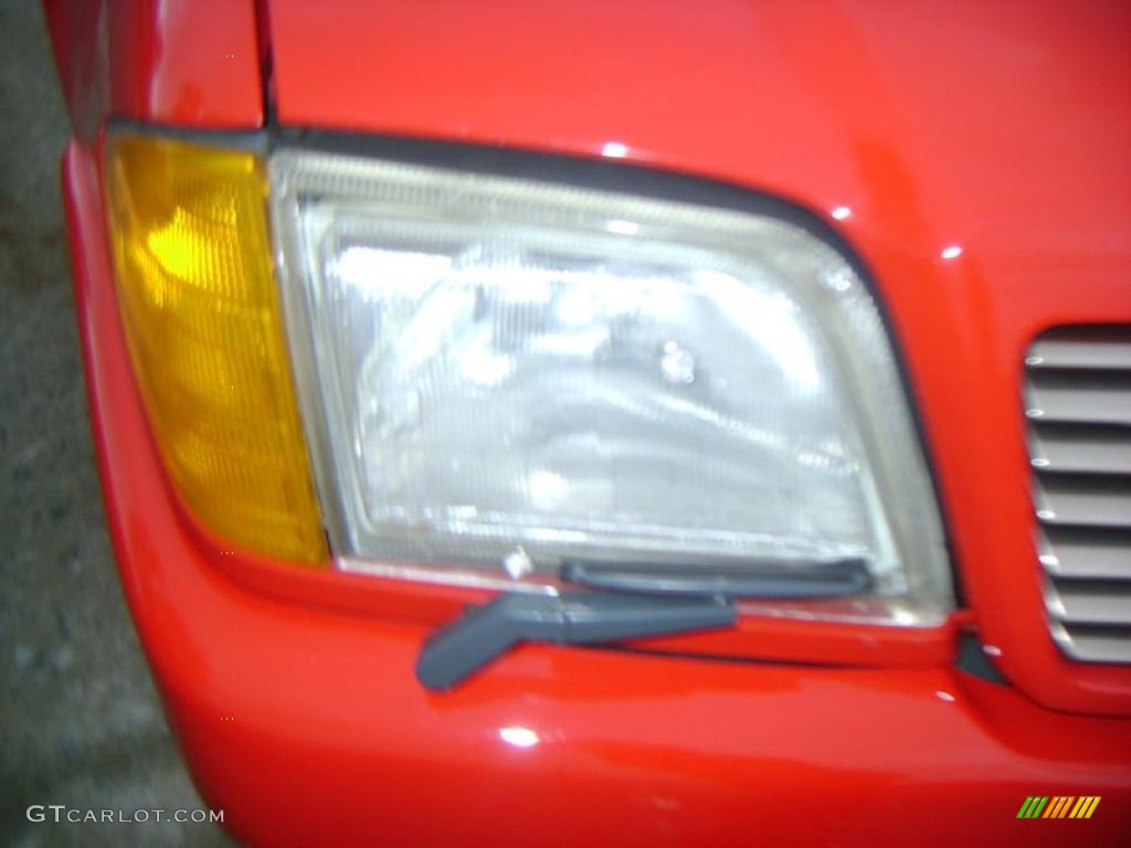 1990 SL Class 500 SL Roadster - Signal Red / Palomino photo #6