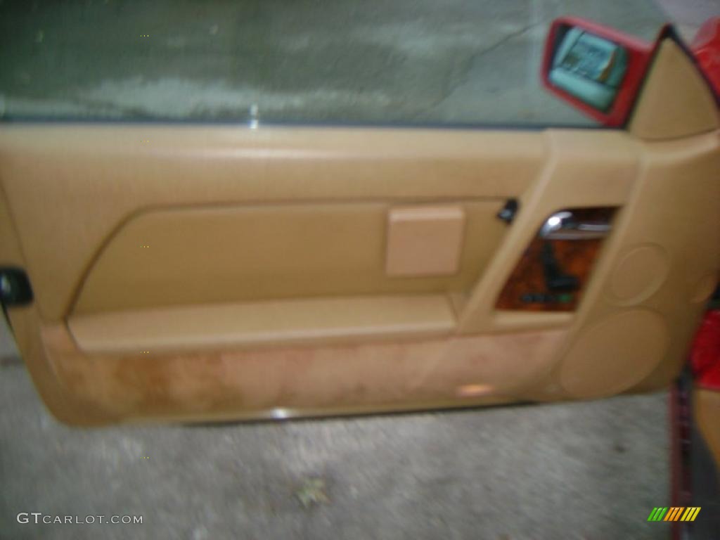 1990 SL Class 500 SL Roadster - Signal Red / Palomino photo #10