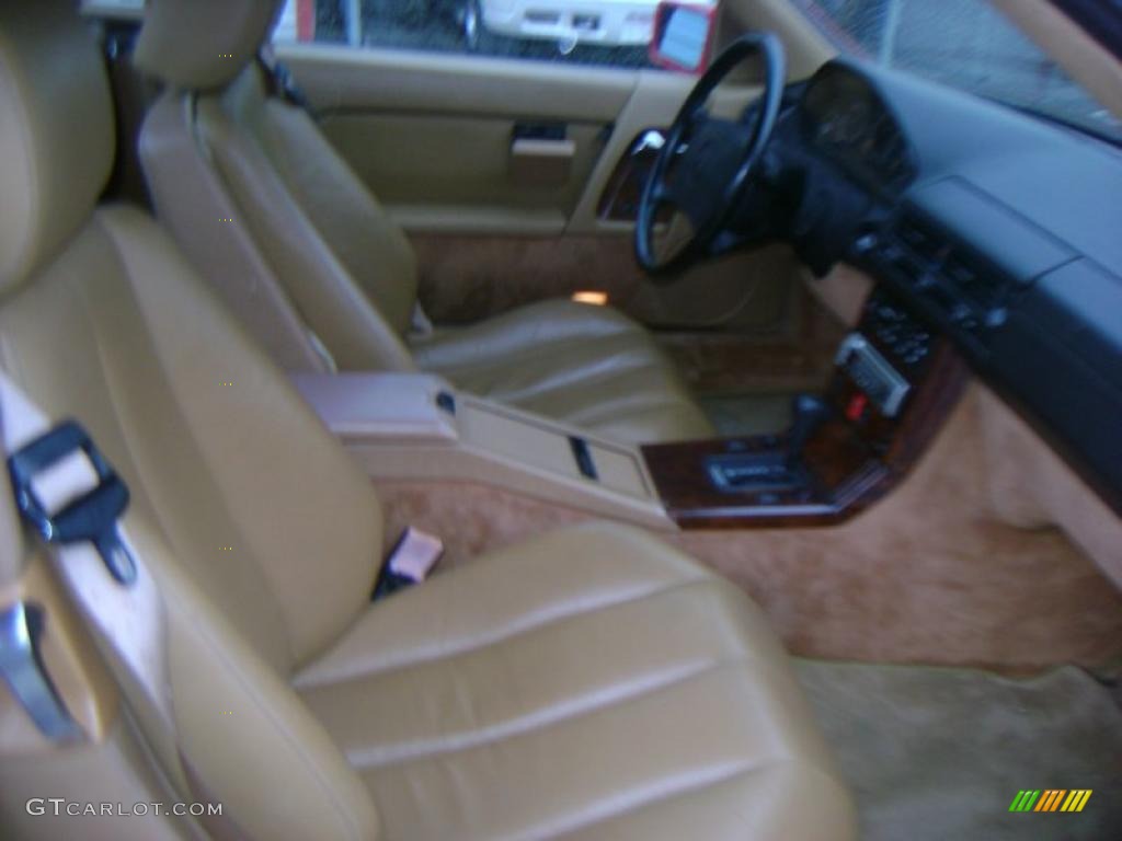 1990 SL Class 500 SL Roadster - Signal Red / Palomino photo #20