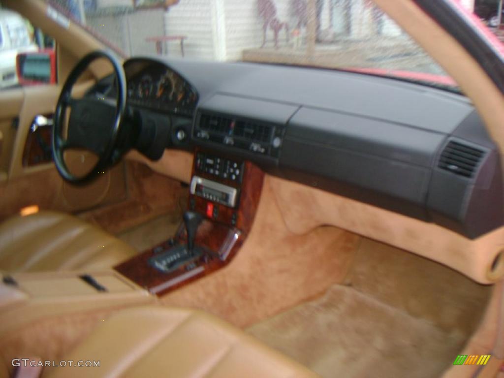 1990 SL Class 500 SL Roadster - Signal Red / Palomino photo #21