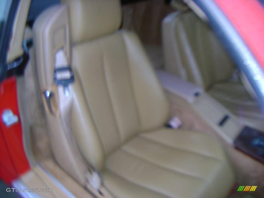 1990 SL Class 500 SL Roadster - Signal Red / Palomino photo #22