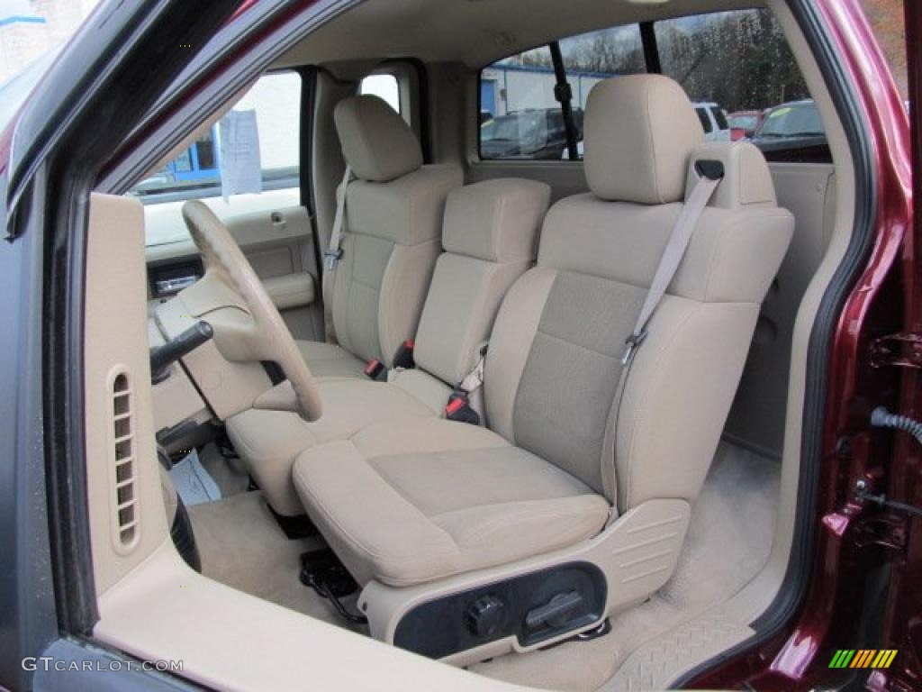 Tan Interior 2005 Ford F150 Xlt Regular Cab 4x4 Photo