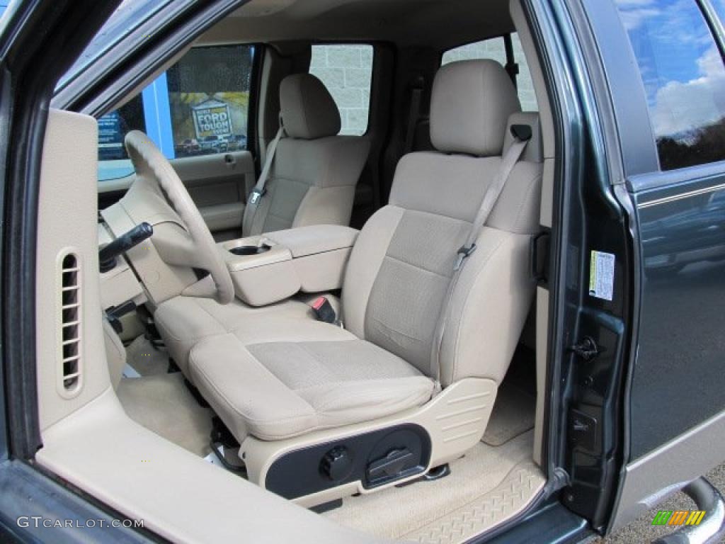 2005 F150 XLT SuperCab 4x4 - Aspen Green Metallic / Tan photo #8