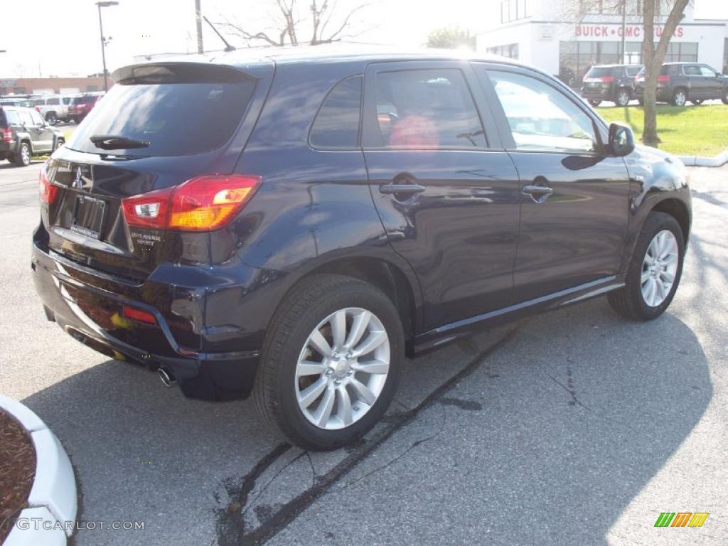 2011 Outlander Sport SE - Cosmic Blue Metallic / Black photo #4