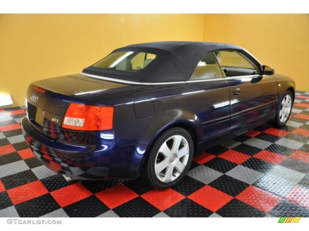 2006 A4 1.8T Cabriolet - Moro Blue Pearl Effect / Beige photo #4