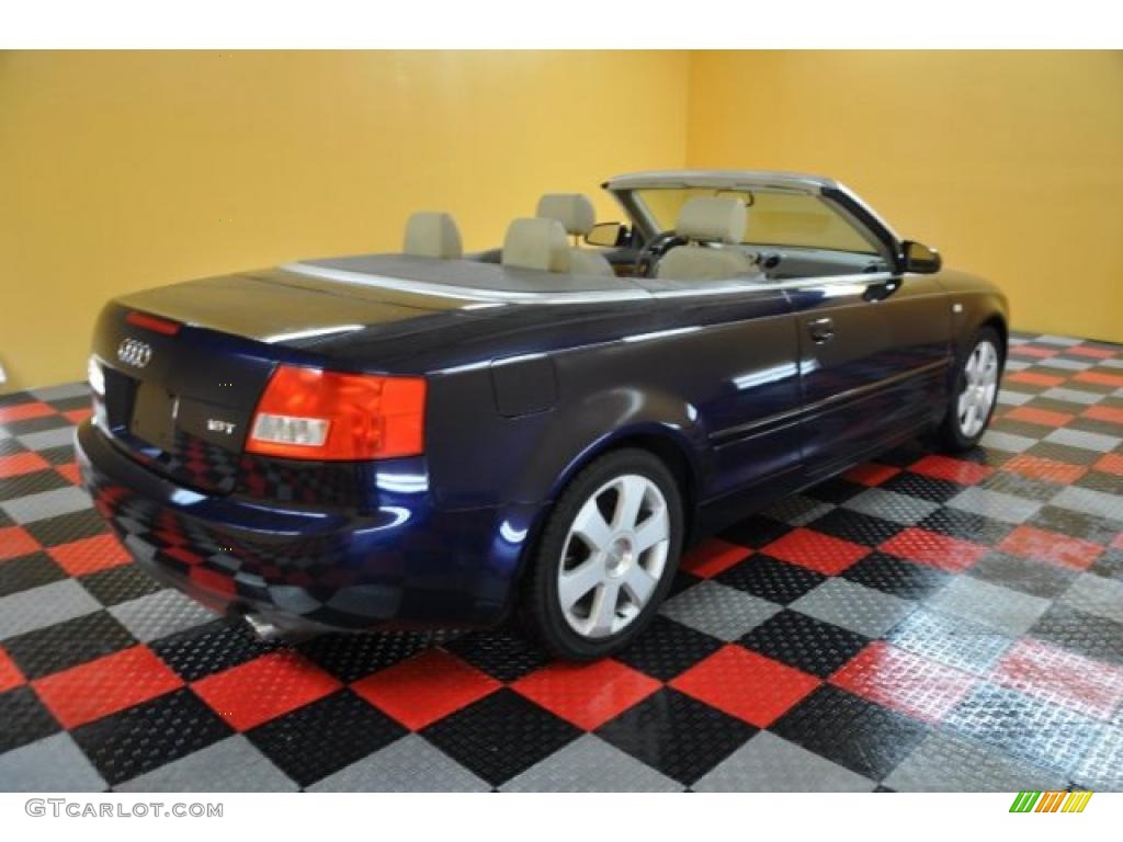 2006 A4 1.8T Cabriolet - Moro Blue Pearl Effect / Beige photo #6