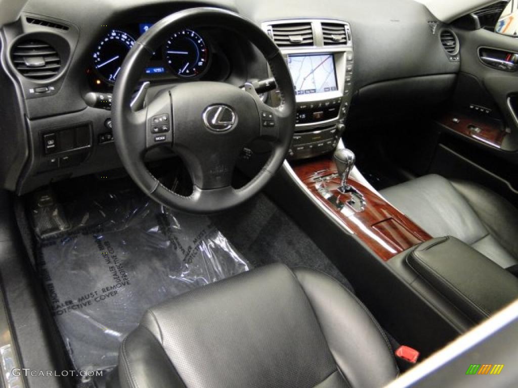 Black Interior 2007 Lexus IS 250 AWD Photo #39367782