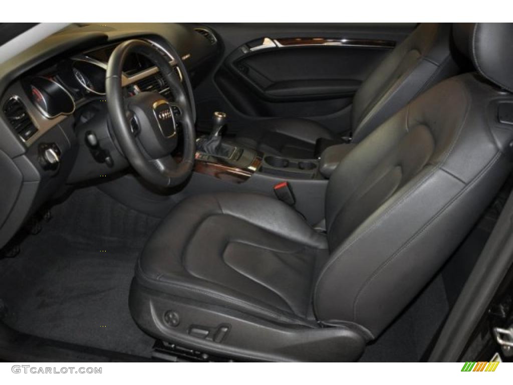 Black Interior 2009 Audi A5 3.2 quattro Coupe Photo #39367923