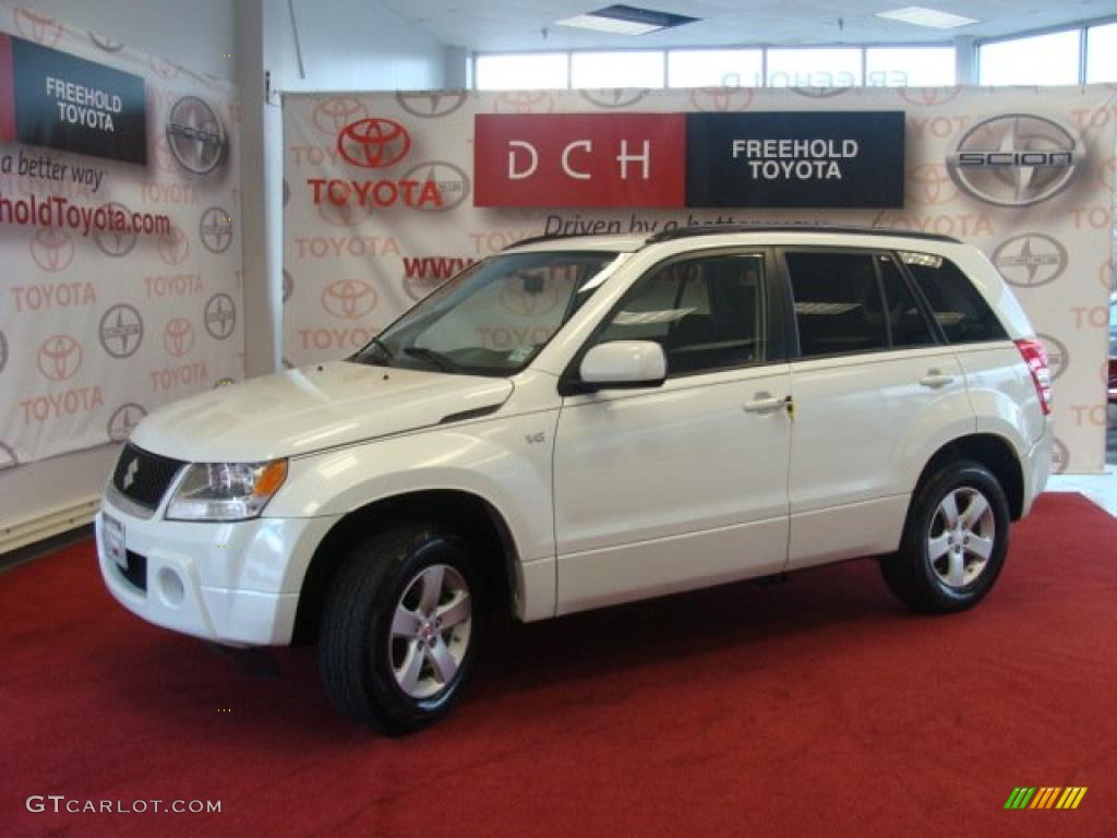 2007 Grand Vitara XSport 4x4 - White Pearl / Black photo #1