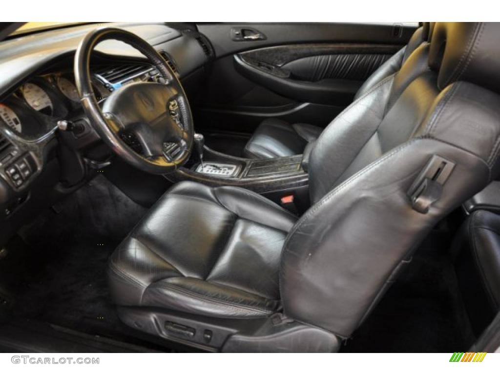 Ebony Black Interior 2002 Acura CL 3.2 Type S Photo #39369788