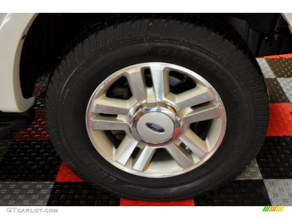 2004 F150 Lariat SuperCrew 4x4 - Oxford White / Tan photo #14