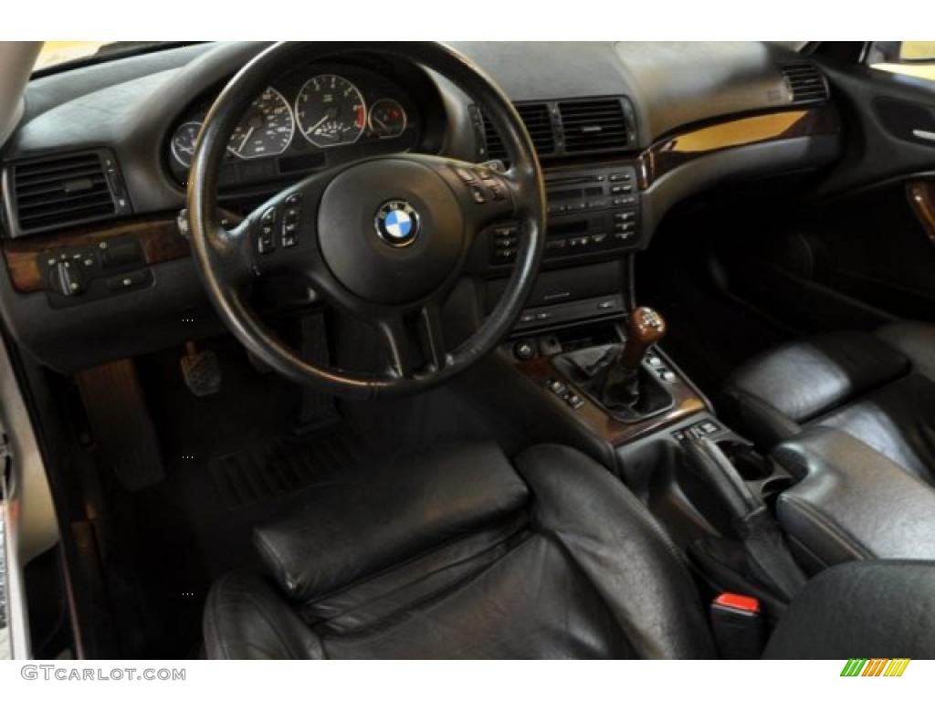 Black Interior 2002 BMW 3 Series 330i Coupe Photo #39371033
