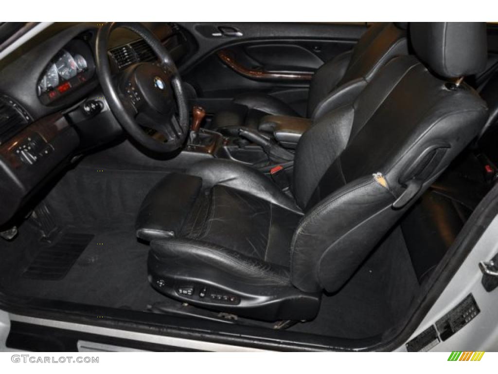 Black Interior 2002 BMW 3 Series 330i Coupe Photo #39371131