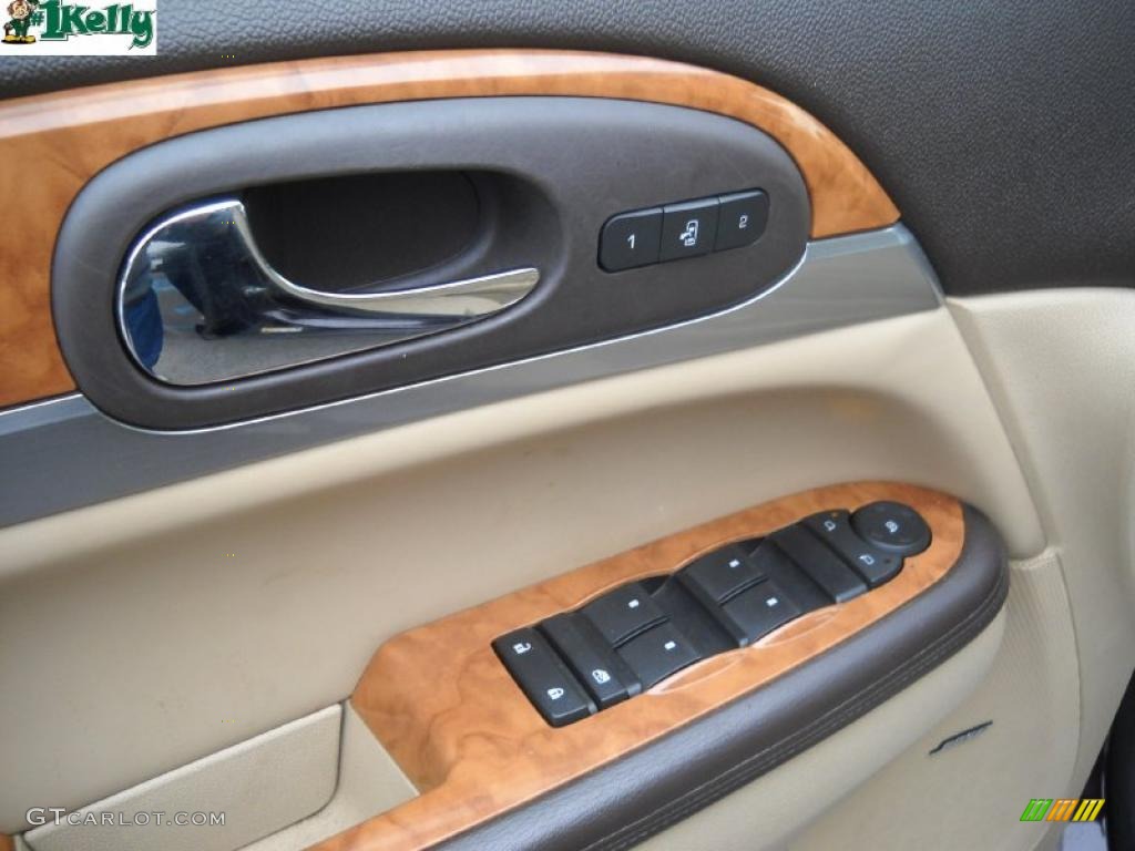 2009 Enclave CXL AWD - Dark Crimson Metallic / Cocoa/Cashmere photo #16