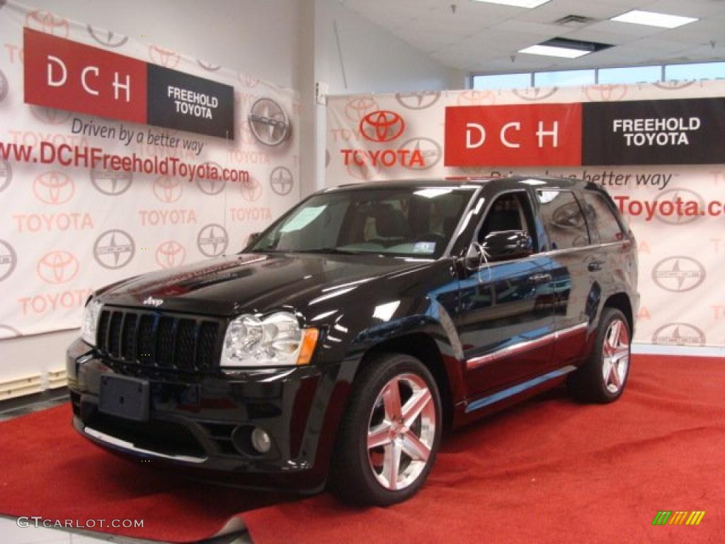 2006 Grand Cherokee SRT8 - Black / Medium Slate Gray photo #1