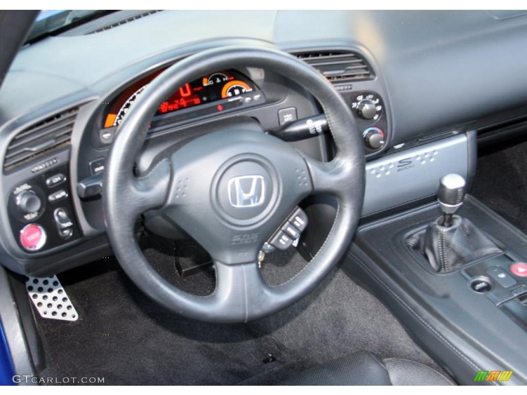 2006 Honda S2000 Roadster Black Dashboard Photo #39372142