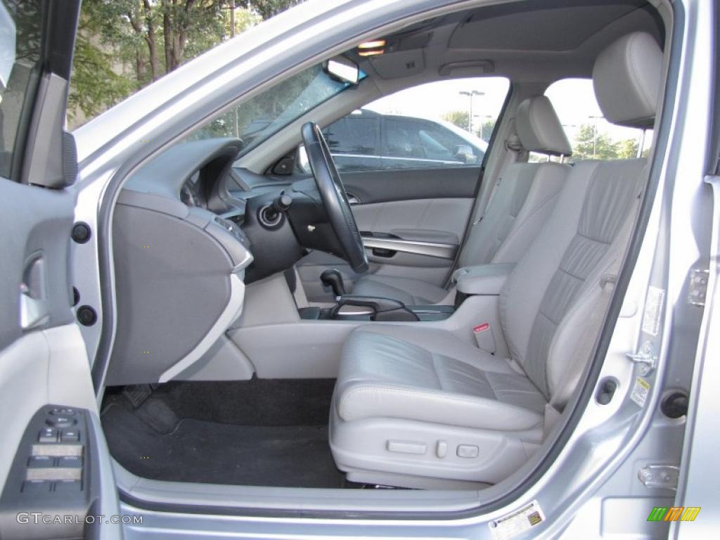 Gray Interior 2009 Honda Accord EX-L V6 Sedan Photo #39372818