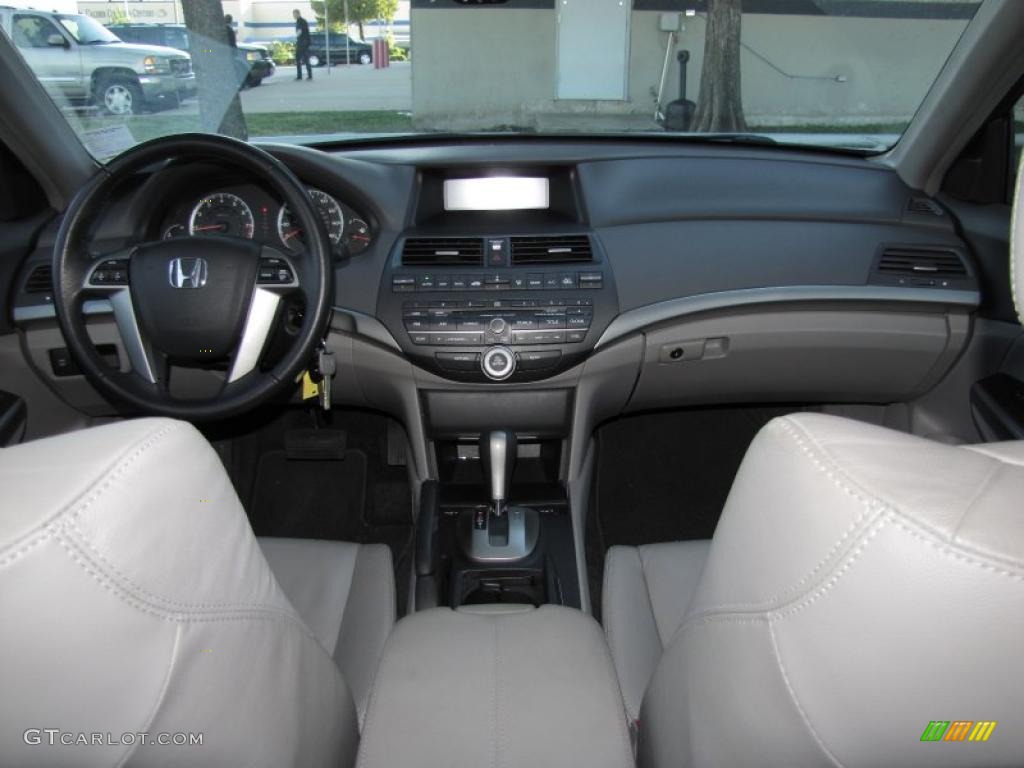2009 Honda Accord EX-L V6 Sedan Gray Dashboard Photo #39372894