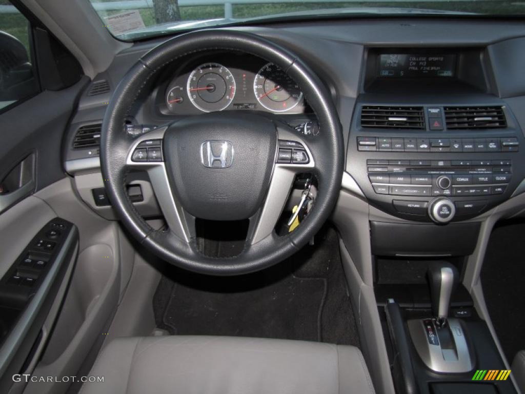2009 Honda Accord EX-L V6 Sedan Gray Dashboard Photo #39372910