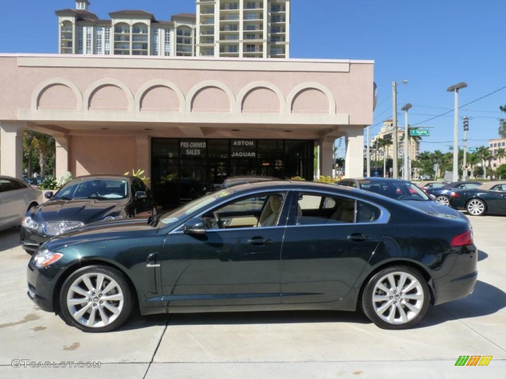 Botanical Green Metallic 2010 Jaguar XF Premium Sport Sedan Exterior Photo #39374094