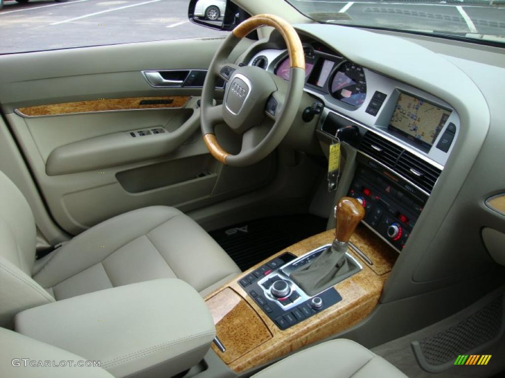 2008 Audi A6 3.2 quattro Avant Cardamom Beige Dashboard Photo #39374314