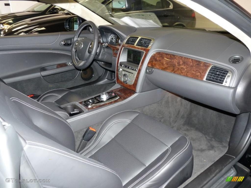 2010 Jaguar XK XK Convertible Warm Charcoal Dashboard Photo #39375106