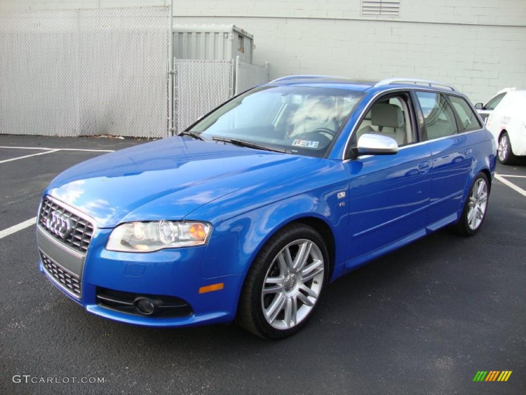 Sprint Blue Pearl Effect 2007 Audi S4 4.2 quattro Avant Exterior Photo #39375890