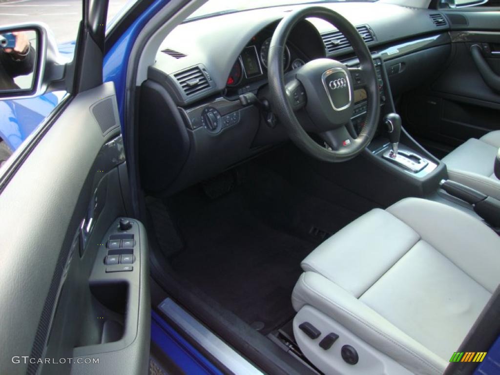 Ebony/Silver Interior 2007 Audi S4 4.2 quattro Avant Photo #39376070