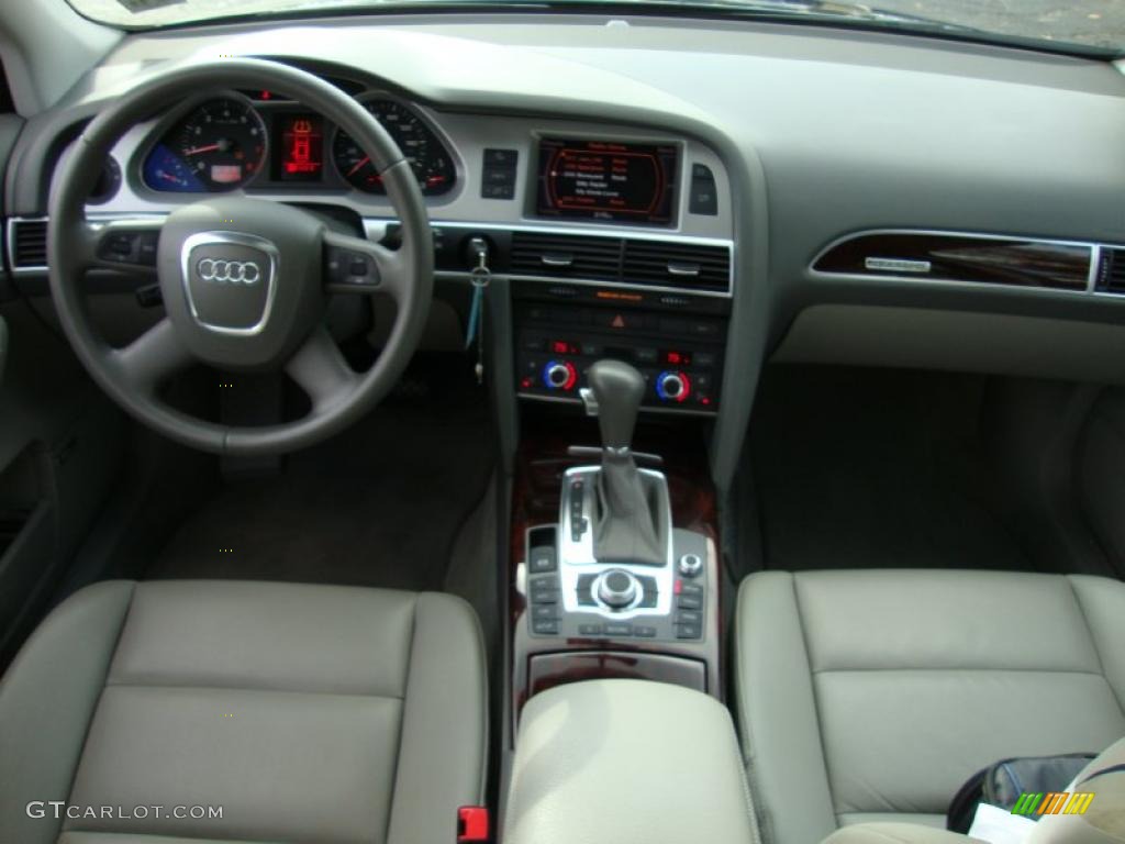 2008 Audi A6 3.2 quattro Sedan Light Grey Dashboard Photo #39376878