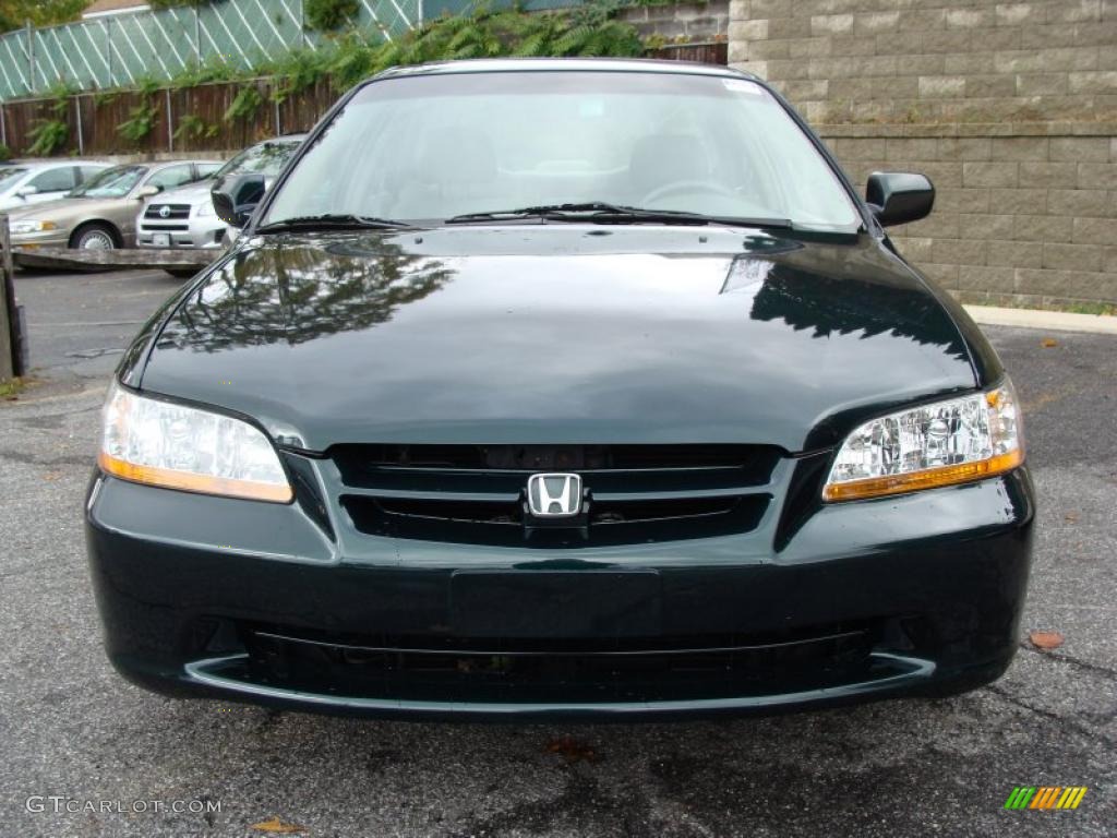 1999 Accord EX V6 Sedan - Dark Emerald Pearl / Ivory photo #3