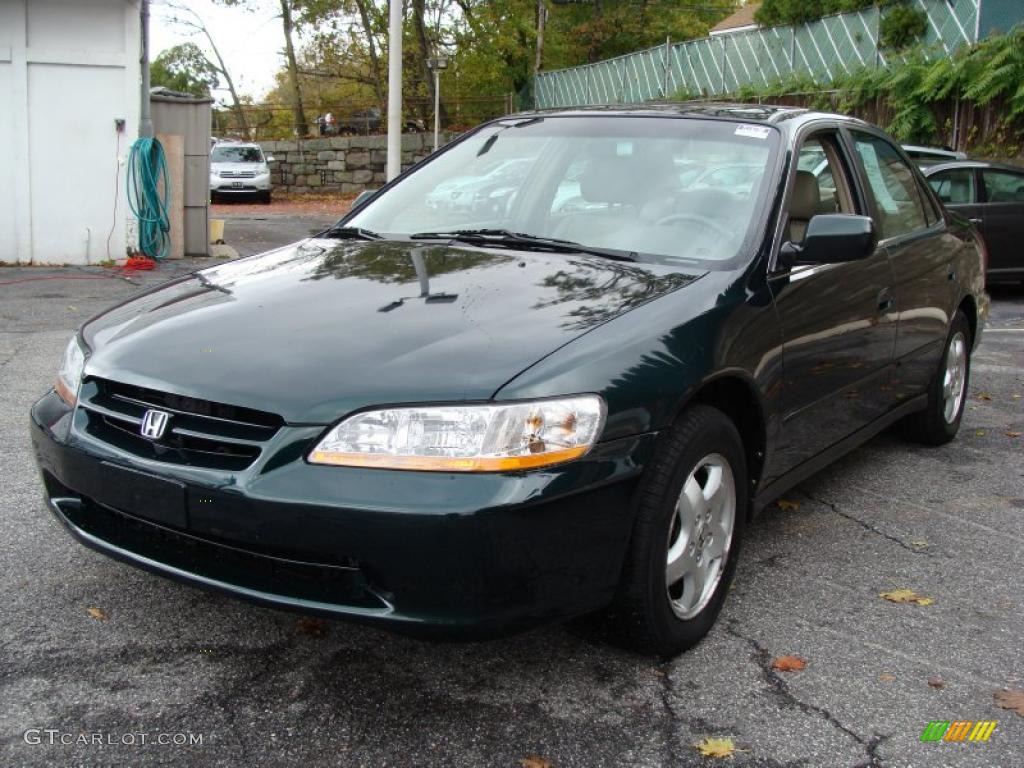 Dark Emerald Pearl 1999 Honda Accord EX V6 Sedan Exterior Photo #39377594