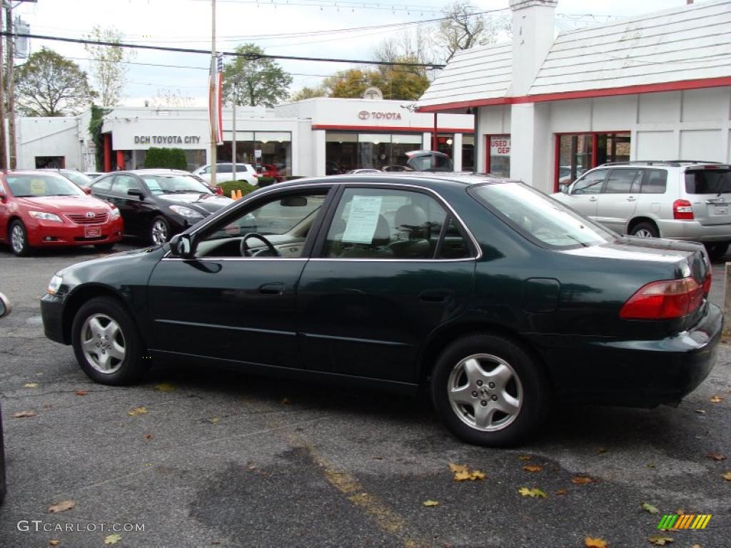 1999 Accord EX V6 Sedan - Dark Emerald Pearl / Ivory photo #5