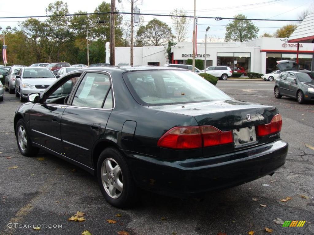 1999 Accord EX V6 Sedan - Dark Emerald Pearl / Ivory photo #6