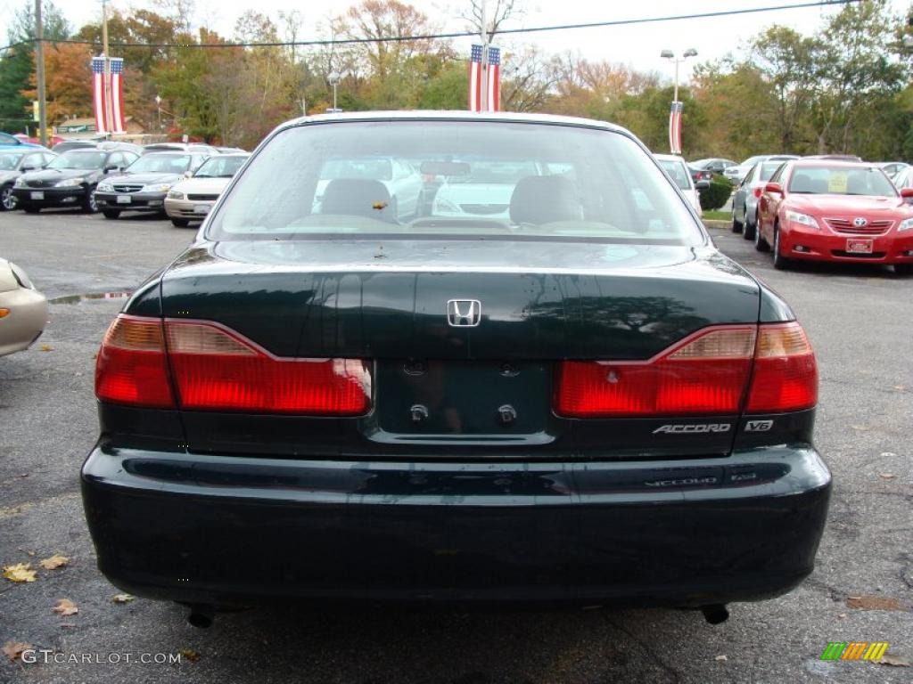 1999 Accord EX V6 Sedan - Dark Emerald Pearl / Ivory photo #7