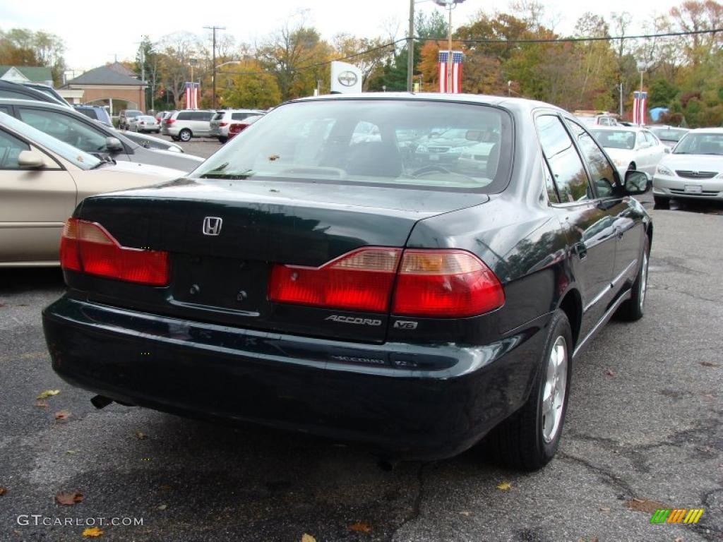 1999 Accord EX V6 Sedan - Dark Emerald Pearl / Ivory photo #10