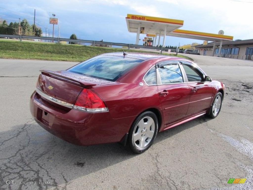 2008 Impala LT - Red Jewel Tintcoat / Gray photo #6
