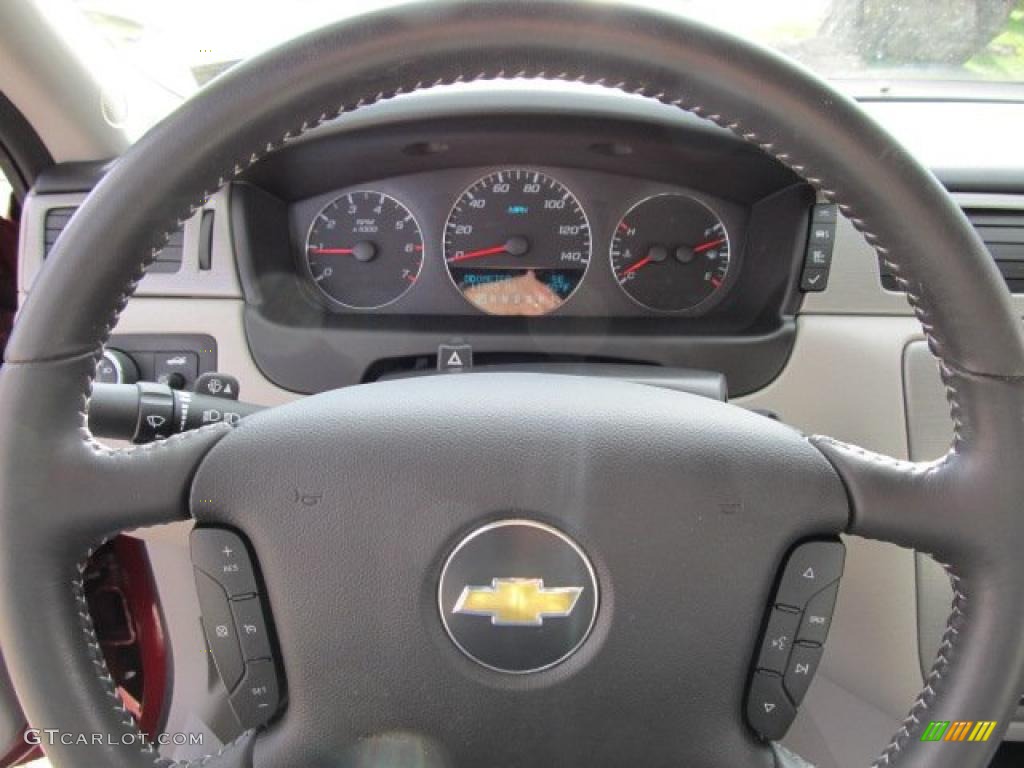 2008 Chevrolet Impala LT Gray Steering Wheel Photo #39381573