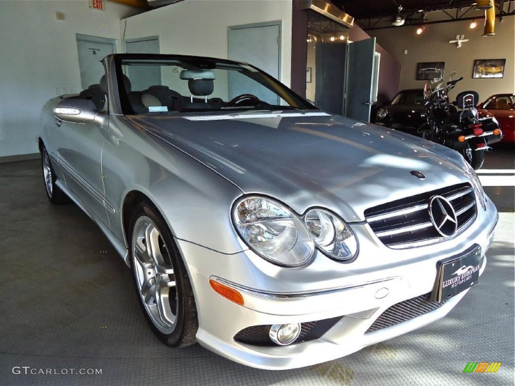 Iridium Silver Metallic 2008 Mercedes-Benz CLK 550 Cabriolet Exterior Photo #39381589
